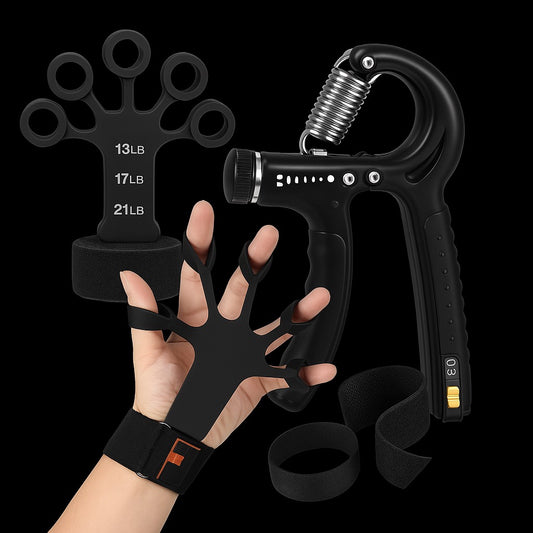 Kit de musculation pour la force de préhension avec exerciseur pour les doigts